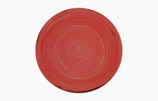 PRATO COUPE Ø21CM RUSTICO VERMELHO IN